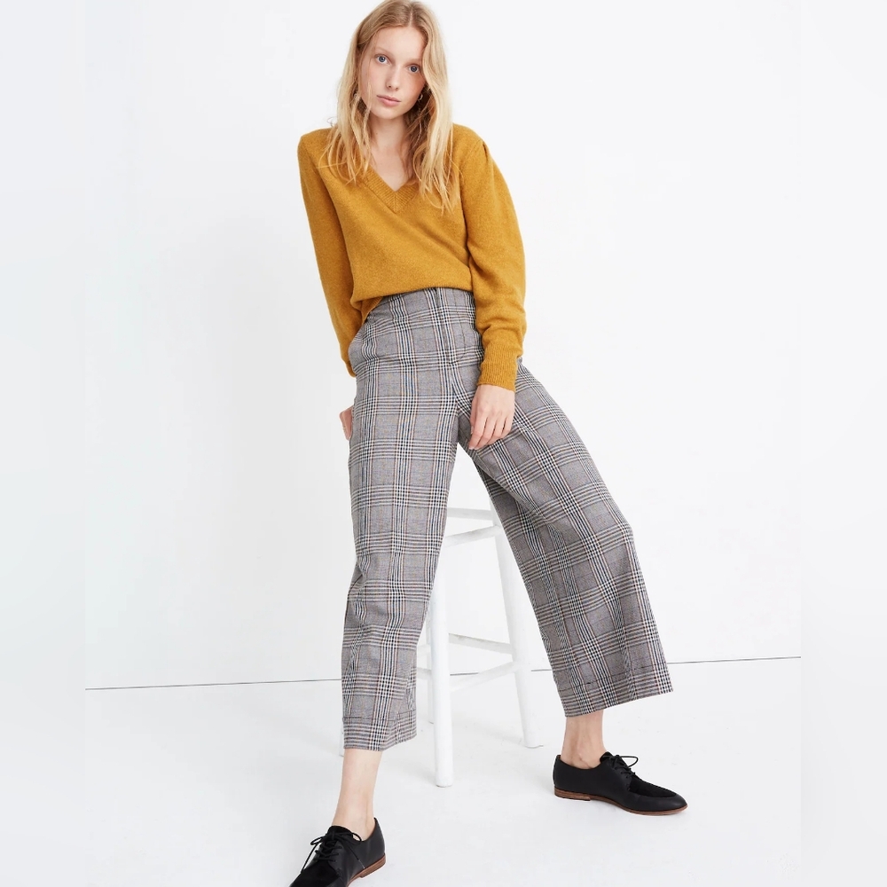 Madewell Westgate V Neck Sweater Coziest Yarn Mustard Size Small
